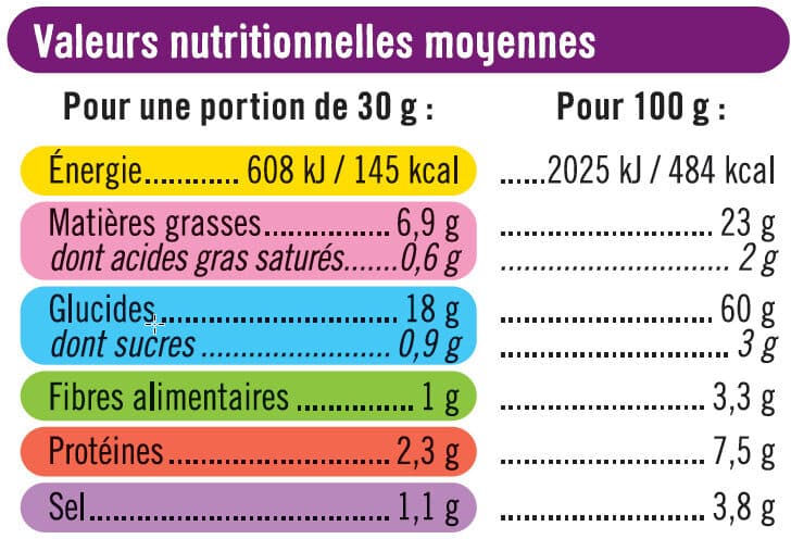 U Biscuits apéritifs Snacks goût bacon sachet de 60g packshot