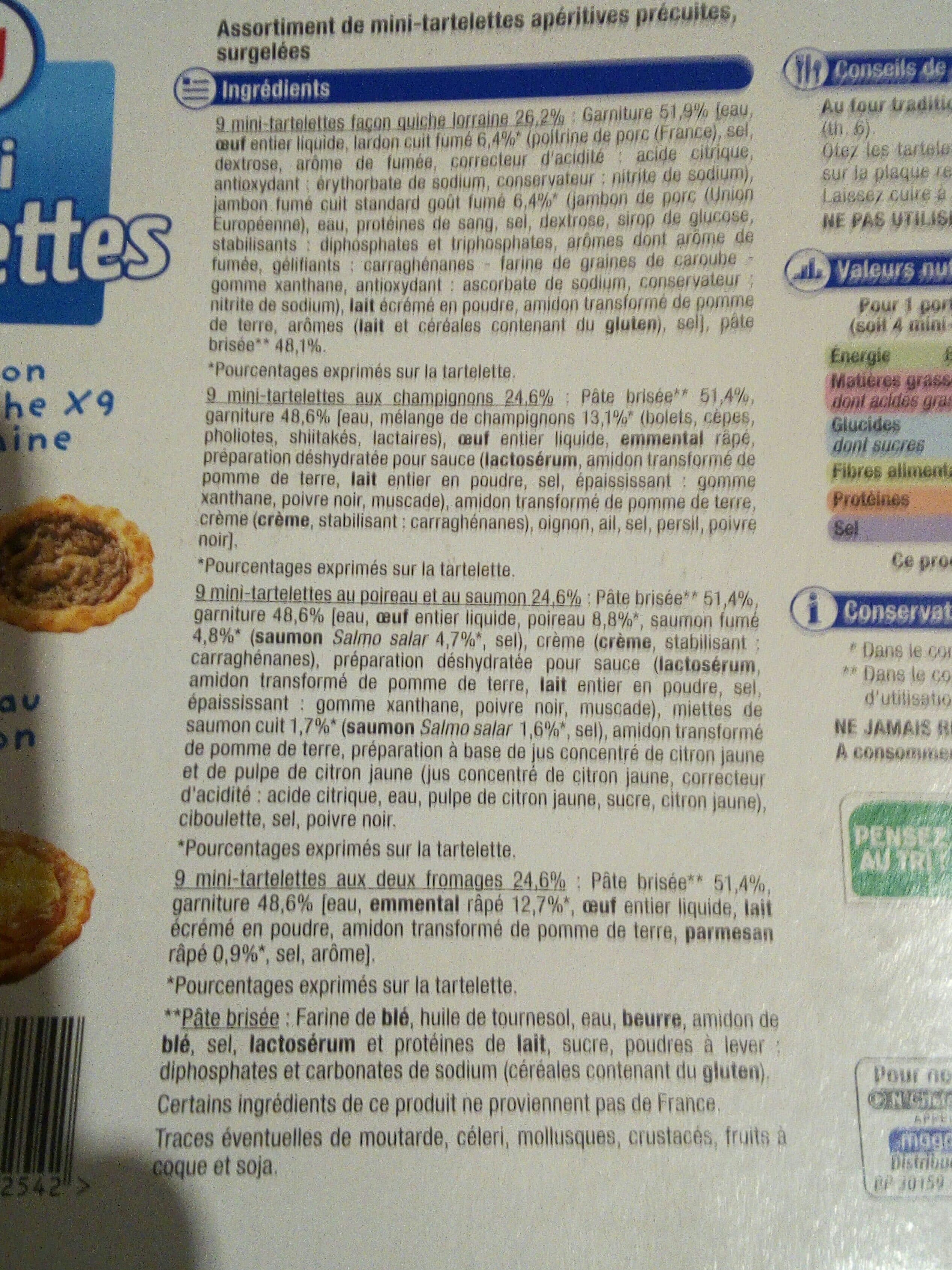 U Mini tartelettes packshot