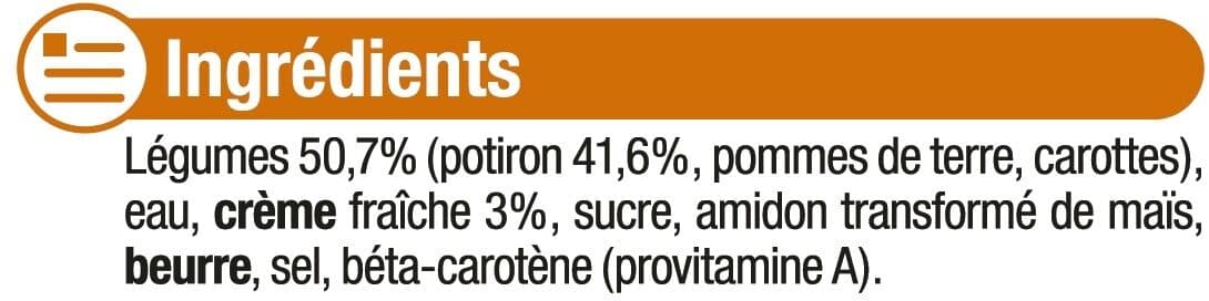 U Soupe Velouté de potiron à la crème fraîche 1l packshot