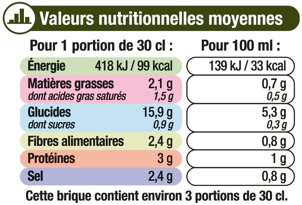 U Mouliné légumes verts aromatisé packshot