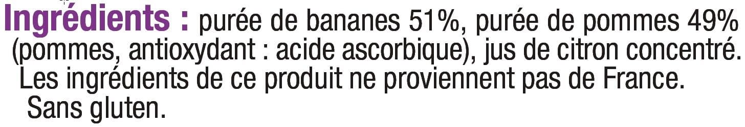 U Bols pour bébé banane et pommes packshot