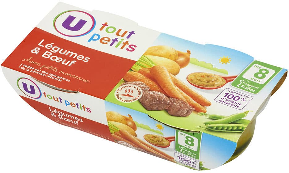 U Bols légumes boeuf 8 mois packshot