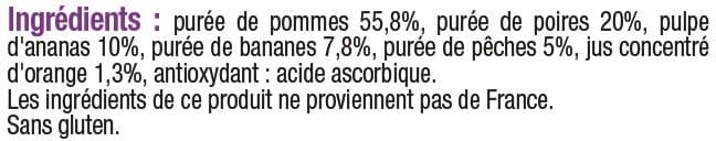 U Pots pour bébé dessert pomme multifruits packshot