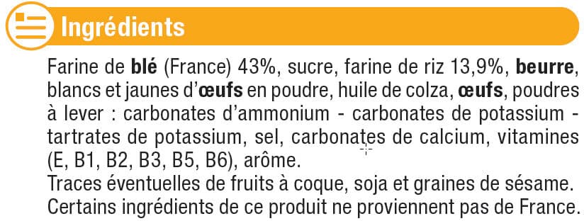 U Biscuits pour bébé packshot