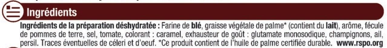 U Sauce déshydratée Chasseur packshot