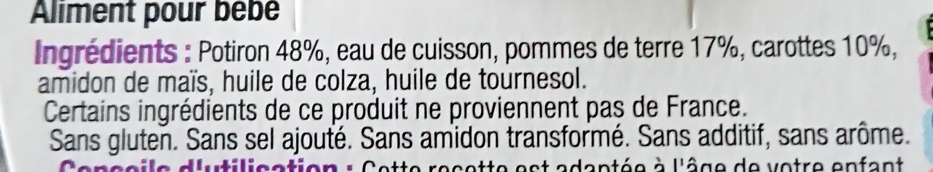 U Coupelles Pour Bébé Potiron U Tout Petits, Dès 6 Mois, packshot