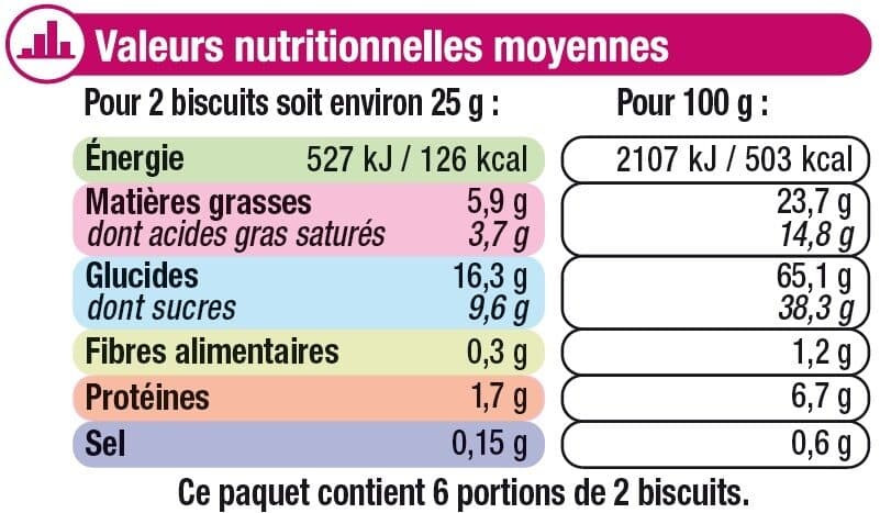 U Petit beurre chocolat blanc 150g packshot