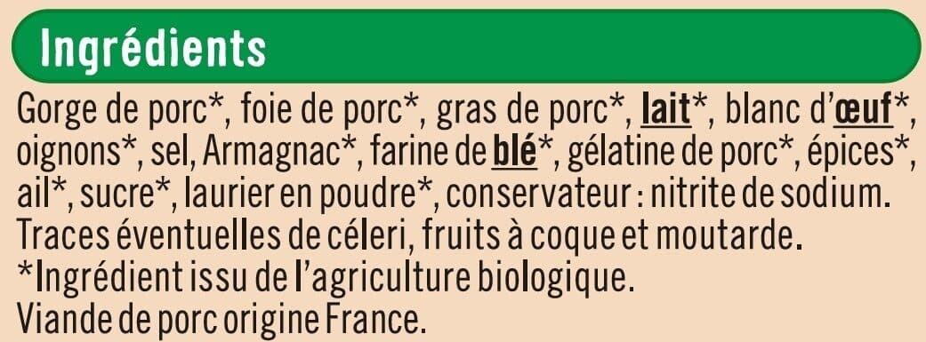 U Terrine de campagne , 160g packshot