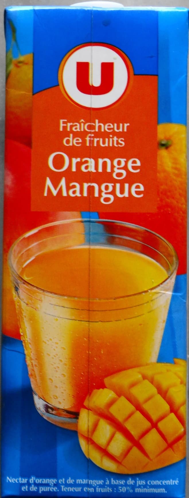 U Fraîcheur de fruits, Orange-Mangue packshot