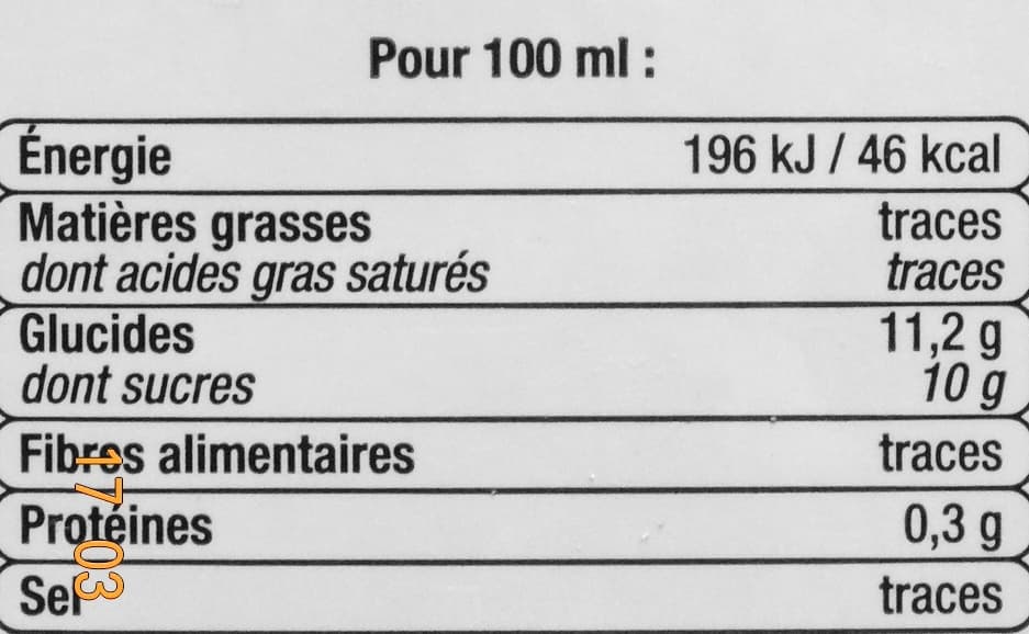 U Fraîcheur de fruits, Orange-Mangue packshot