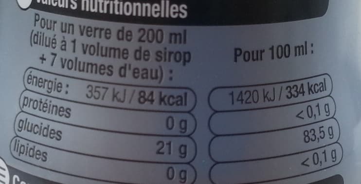 U Les Sirops Gourmands Pêche packshot