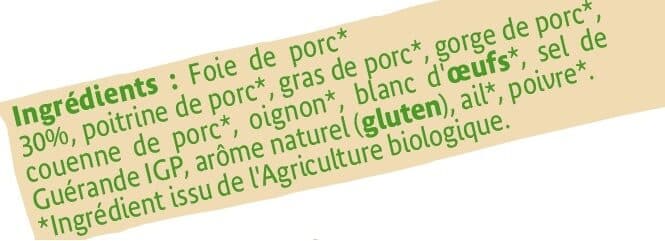 U Terrine de campagne , 180g packshot