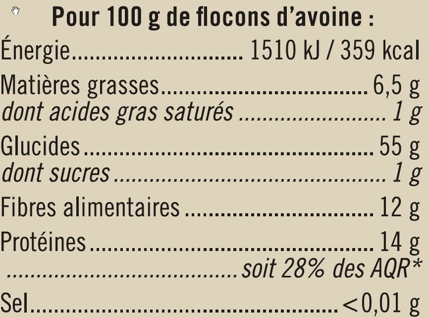 U Flocons d'avoine bio packshot