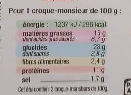 U Croque-Monsieur à l'Emmental packshot