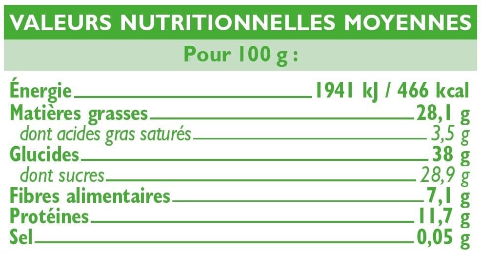 U Mélange de fruits et de graine packshot
