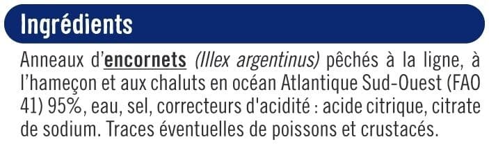 U Anneaux d'encornet 500g packshot