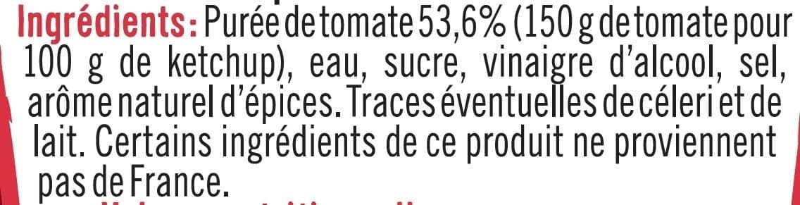 U Ketchup nature flacon souple de 340g packshot