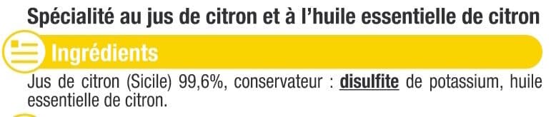 U Jus de citron jaune 2x12,5cl packshot