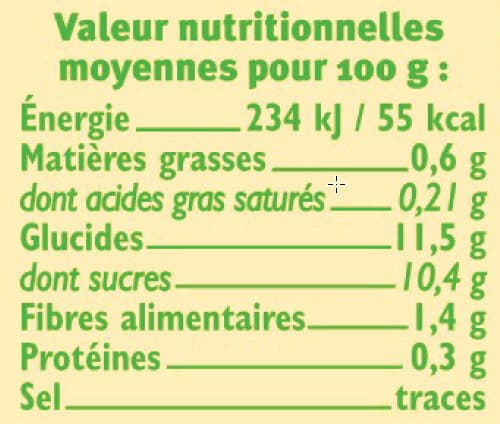 U Purée de pomme sans sucres ajoutés 4X100g packshot