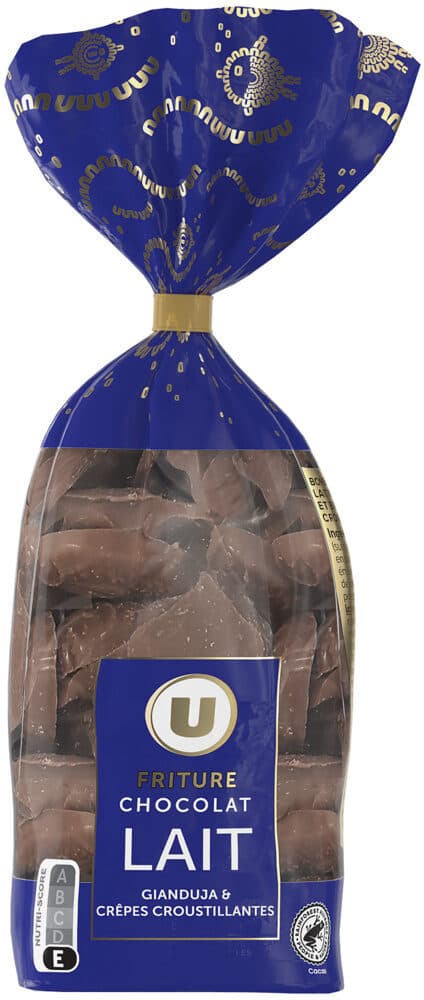 U Sachet fritures chocolat lait au gianduja - 200g packshot