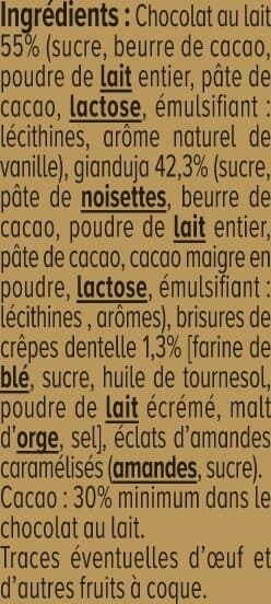 U Sachet fritures chocolat lait au gianduja - 200g packshot
