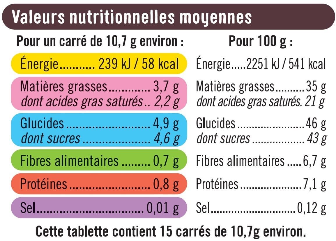 U Tablette de chocolat noir fourrage à la mousse choco packshot