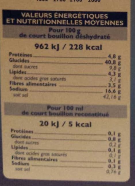 U Court bouillon packshot