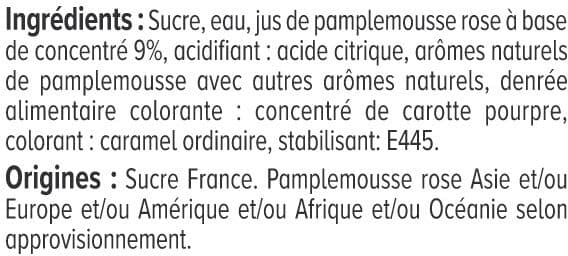 U Sirop de pamplemousse rose bidon de 75cl packshot