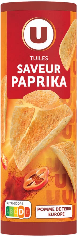 U Tuiles goût paprika 170g packshot
