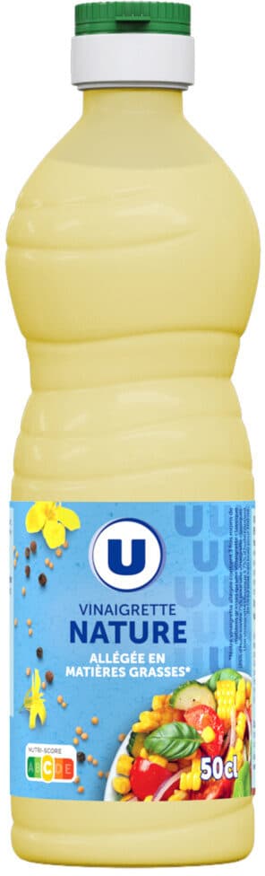 U Vinaigrette nature en matières grasses 50cl packshot