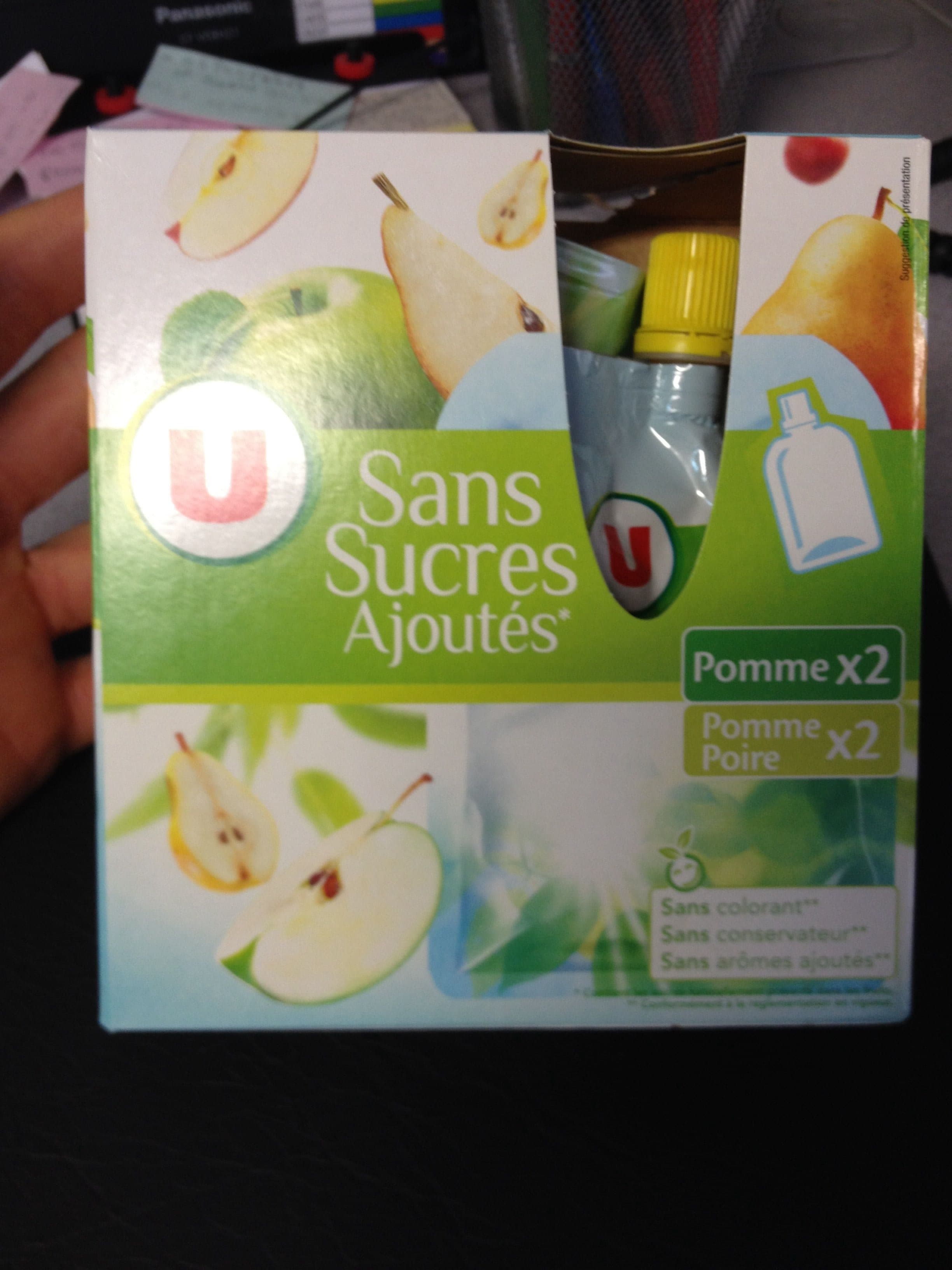 U Compote de pomme et poire packshot