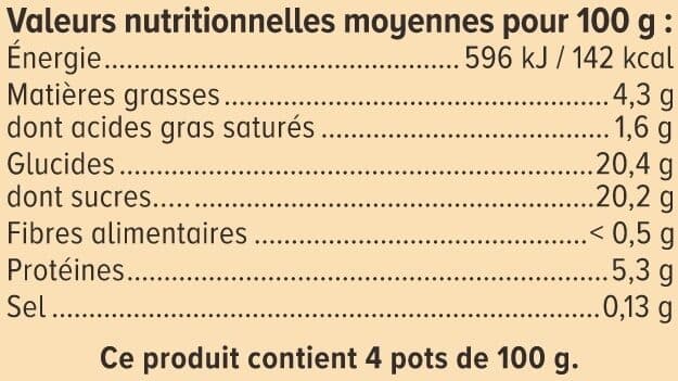 U Crème caramel 4x100g packshot