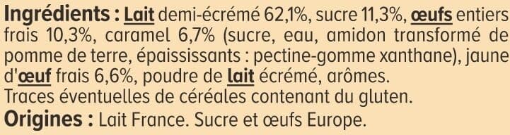 U Crème caramel 4x100g packshot