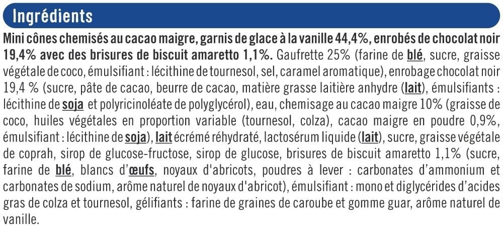 U Minis cônes glacés vanille chocolat x10 175g packshot