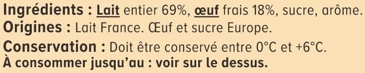 U Oeufs au lait 4x100g packshot