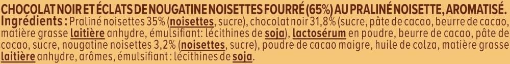 U Confiserie Chocolat Rocher noir - 7x35g packshot