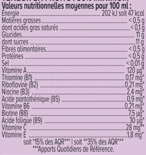 U Nectar Exotique enrichi en 10 vitamines pet 1L packshot