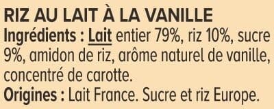 U Riz au lait à la vanille 4x115g packshot