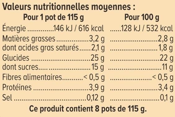 U Riz au lait à la vanille 8x115g packshot