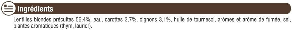 U Lentilles cuisinées packshot