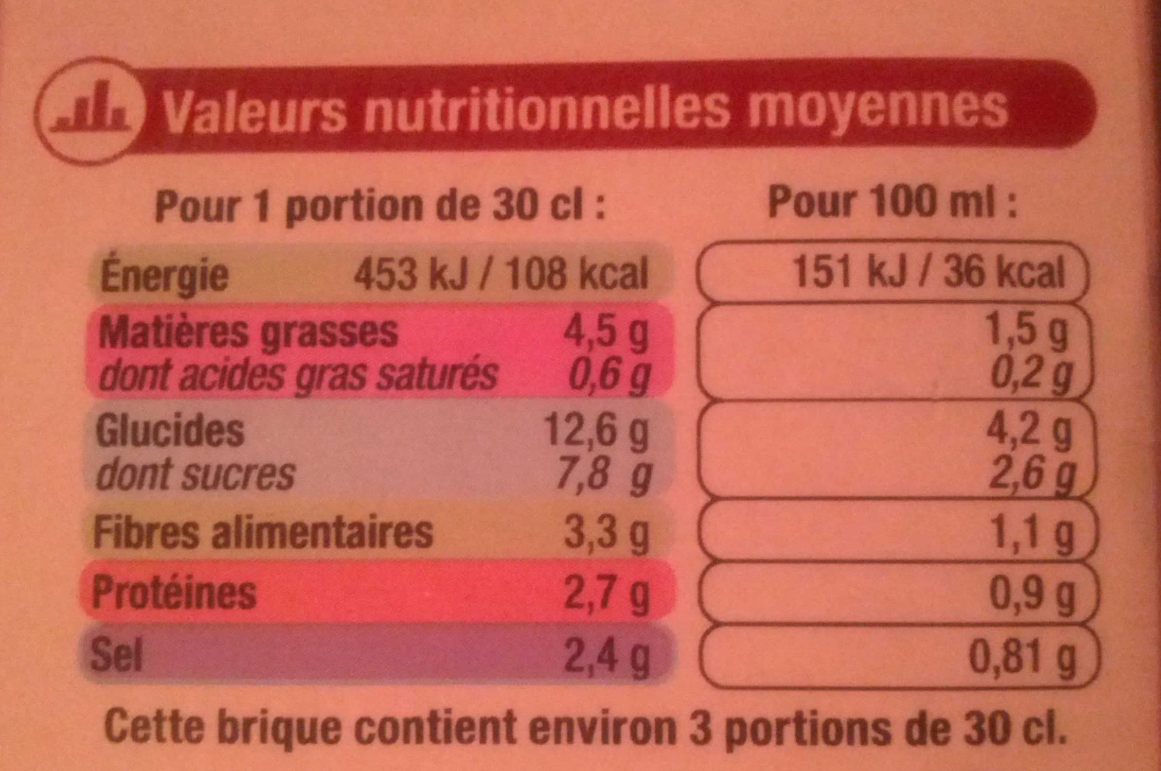 U Velouté de légumes du soleil packshot