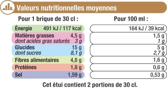 U Soupe Velouté de potiron et chataignes brique 1l packshot