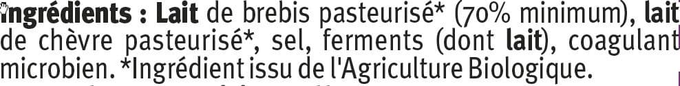 U Féta grecque AOP au lait pasteurisé de brebis et chèvre , 25% MG packshot