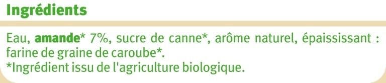 U Boisson végétale amande intense brique 1 litre packshot