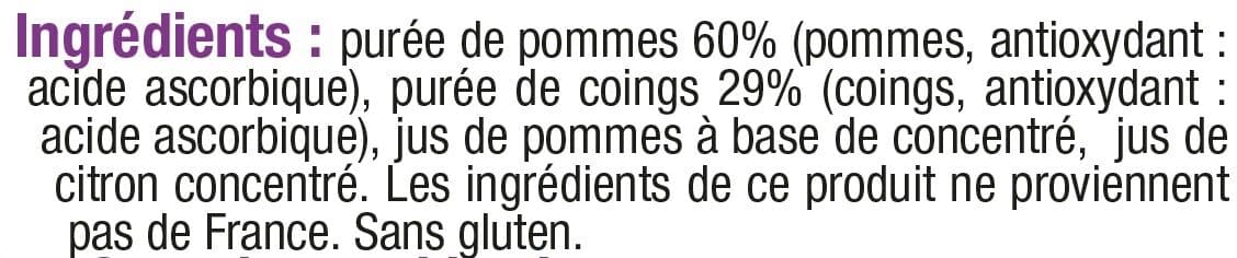 U bols à la pomme et au coing packshot