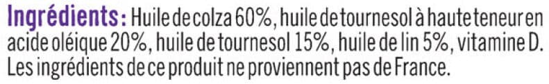 U Huile Mélange 4 huiles Bouteille 1L packshot