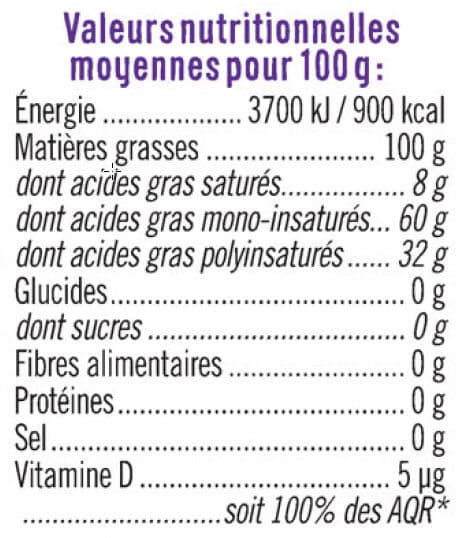 U Huile Mélange 4 huiles Bouteille 1L packshot