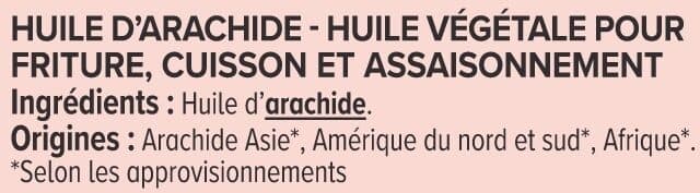 U Huile d'arachide packshot