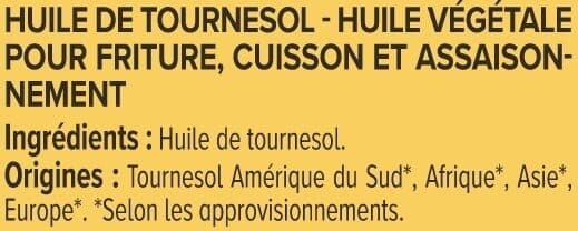 U Huile de tournesol bidon de 2 litres packshot