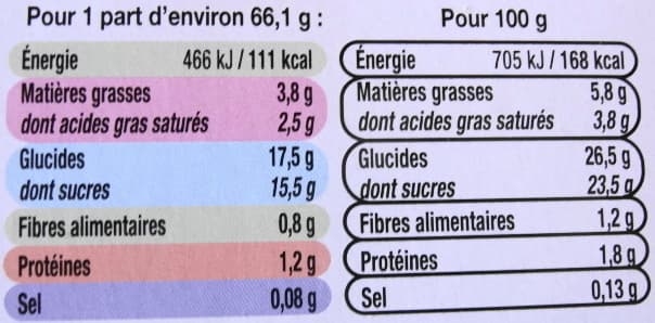 U Bûche glacée parfum poire-chocolat façon belle Hélène, 530g - 6/8 parts packshot